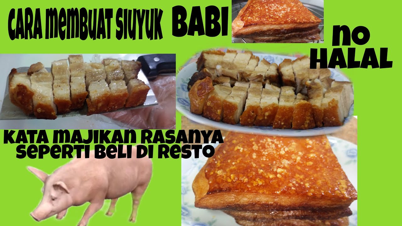 masakan hongkong siuyuk daging babi bakar