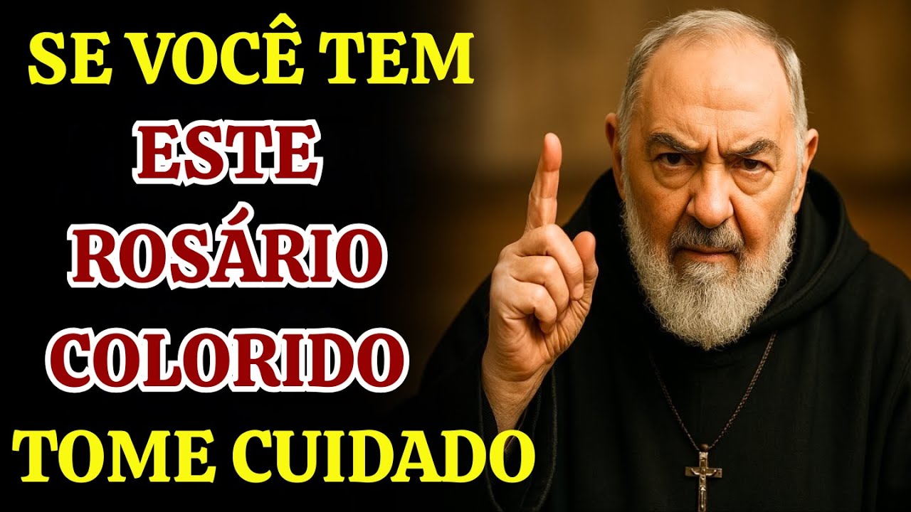 Padre Pio Revelou: “Você Tem um Rosário Desta Cor? CUIDADO – Pode Ser Perigoso!”