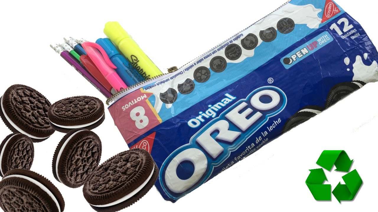 Lapiceras de Oreo Recicladas | Estuche para Lápices | REGRESO A CLASES