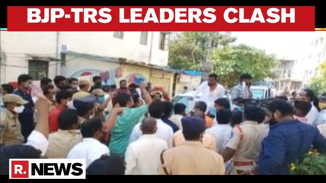 GHMC Polls: Clashes Between TRS & BJP At Kukatpally; TRS Workers Allegedly Thrashed By BJP
