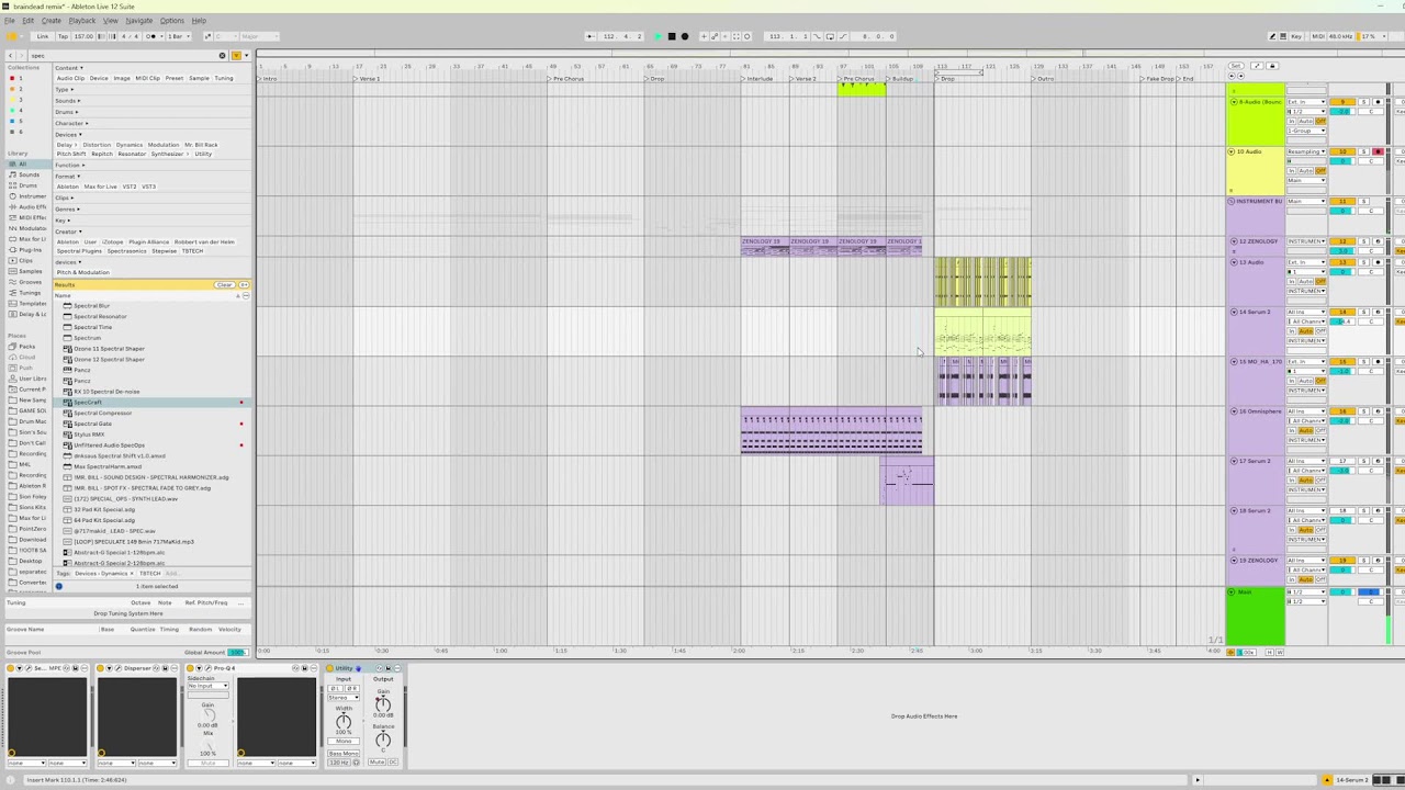 making music (remixing my old songs)