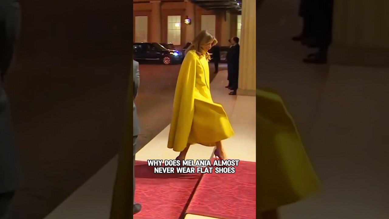 Why does Melania almost never wear flat shoes?#shorts #shortvideo #trending #actress #celebrity