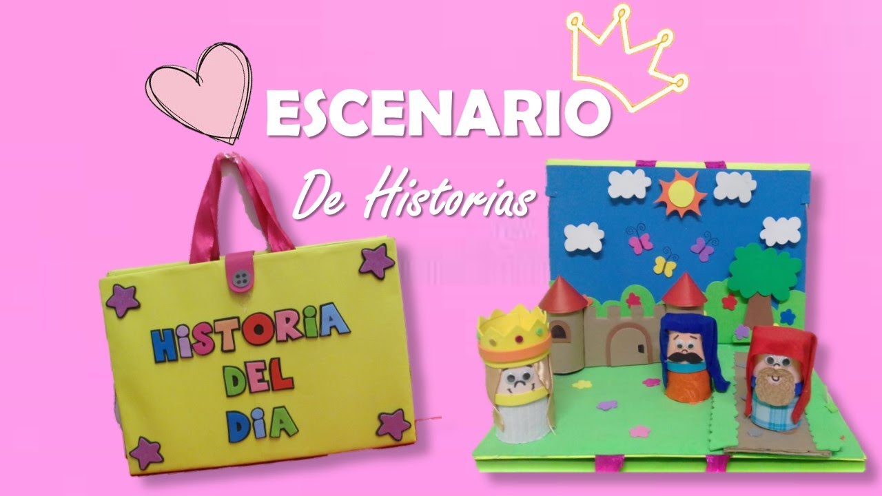 🌞 Como hacer un ESCENARIO PORTATIL para contar HISTORIAS 🎁 2020 - Paola Mora