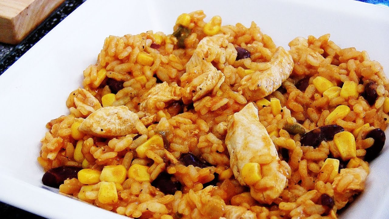 REZEPT: SCHNELLE MEXIKO CHICKEN REIS PFANNE - schnell und einfach selber machen!