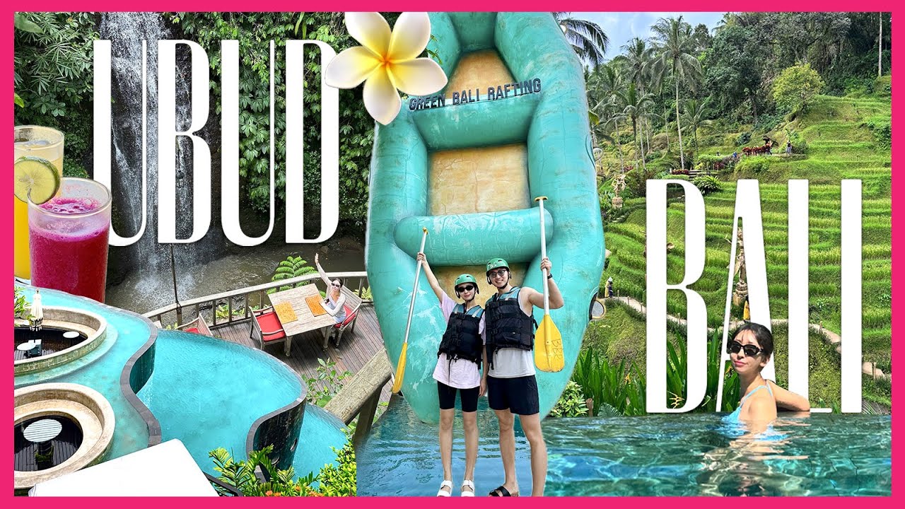 [SUB] ☀️A week in UBUD, BALI VLOG🌴 | 발리 우붓 핫플 + 필수코스✨ | The Kayon Resort | Rafting, ATV, Rice fields