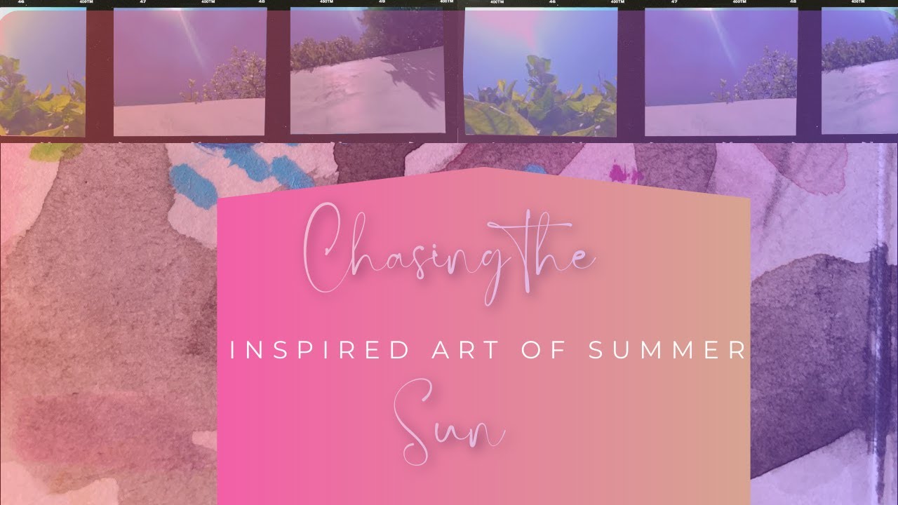 Chasing the Sun inspired art of Summer #summervibes  #intuitiveart #watercolorpainting