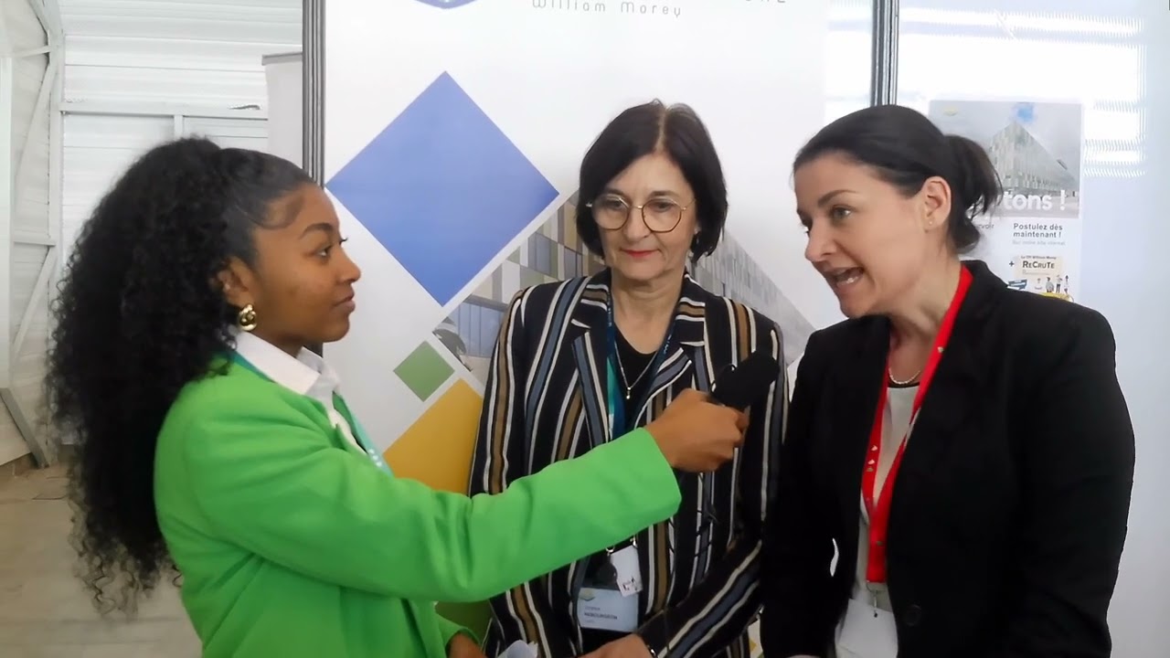 Les jeunes ont filmé le salon de l'emploi de mars 2024