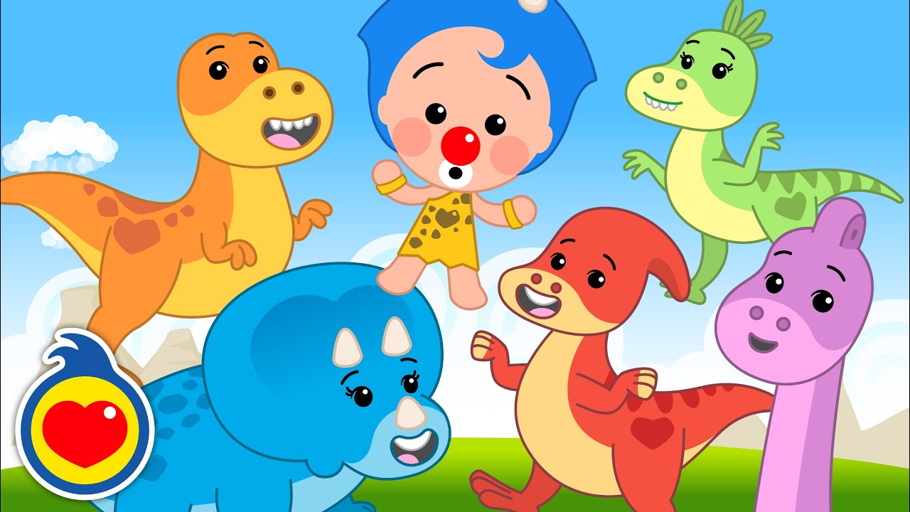 Cinco Dinossauros 🦖🦖🦖🦖🦖 | M&uacute;sica Infantil | Um Her&oacute;i do Cora&ccedil;&atilde;o ❤️