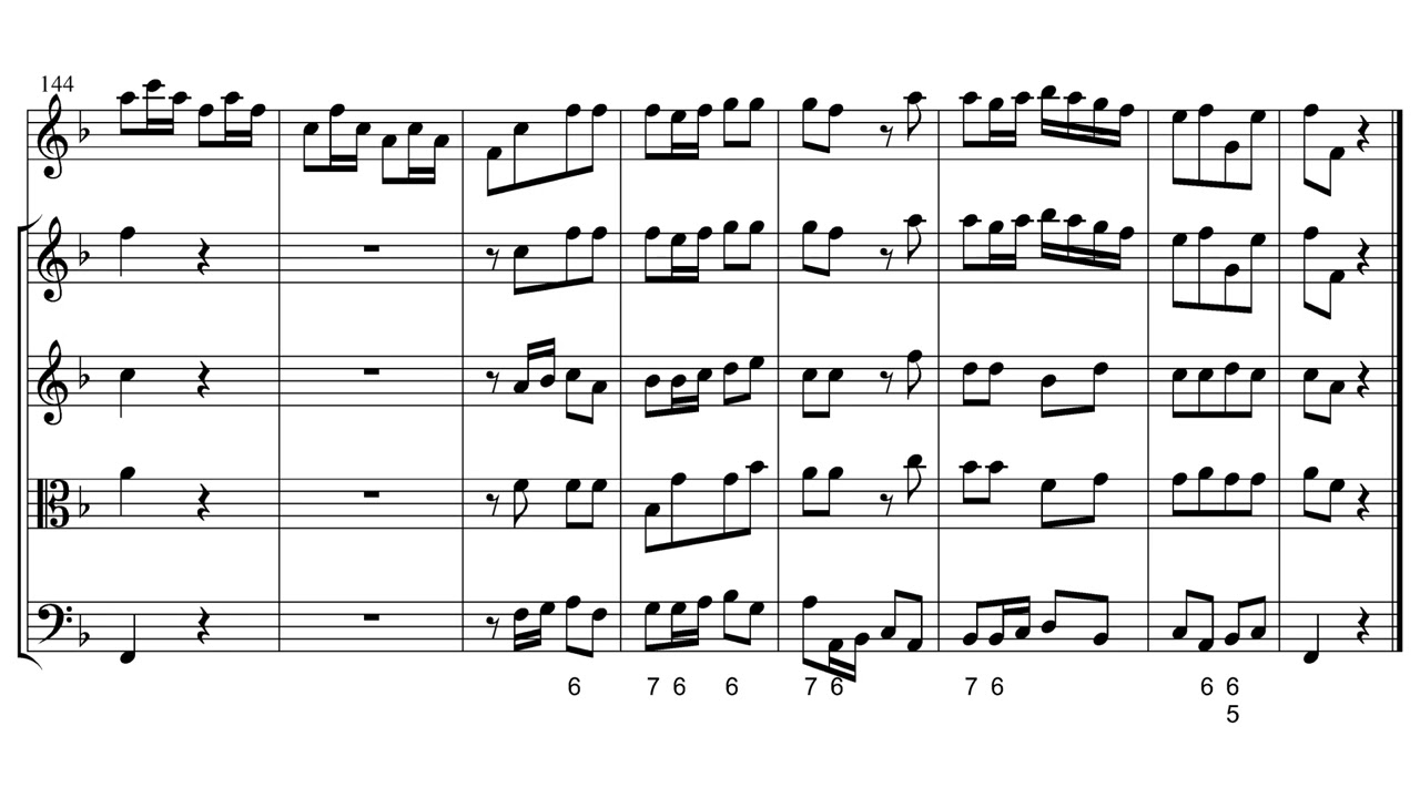 Recorder Concerto in F major FaWV L:F6 By Johann Friedrich Fasch (with Score)