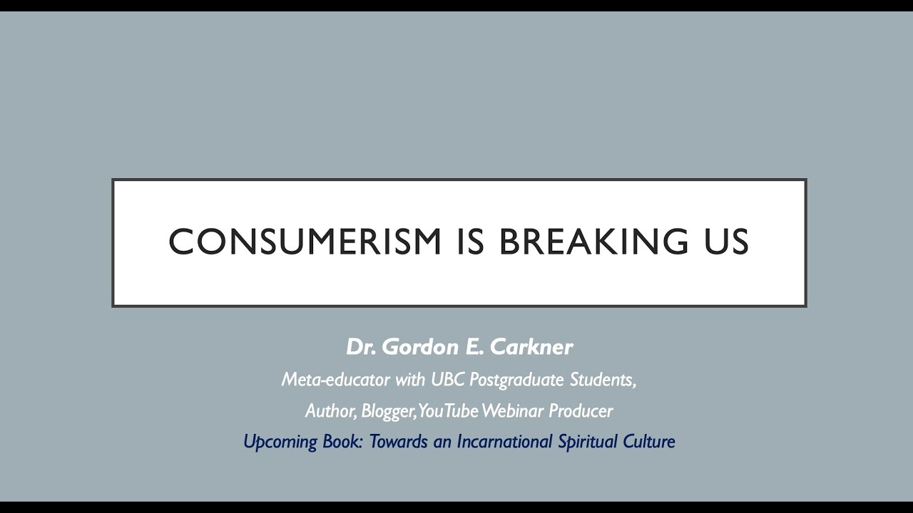 Consumerism Creates Societal Problems
