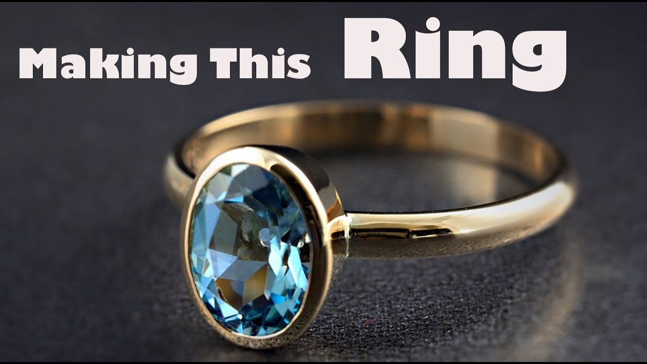 Making a 18k yellow gold engagement ring, How to make handmade jewellery, jewelry making