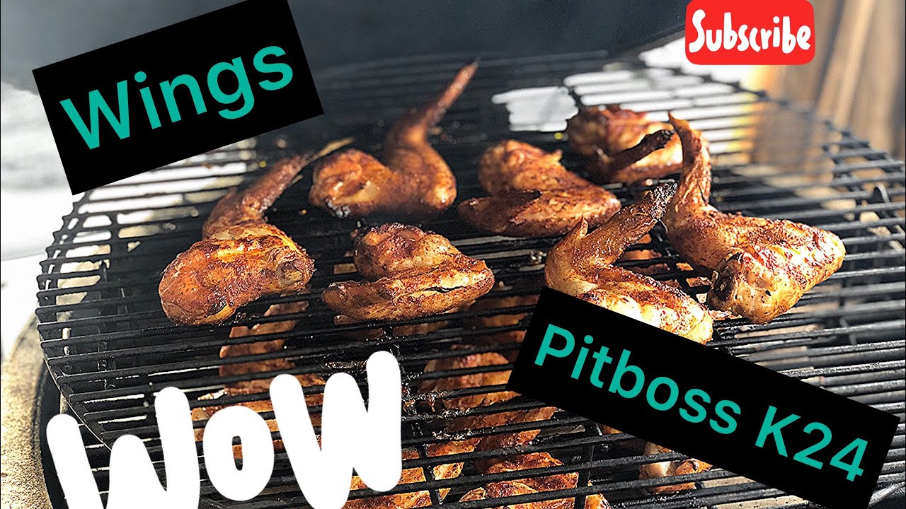 Wings on the Pitboss K24 - Pitboss Ceramic Smoker