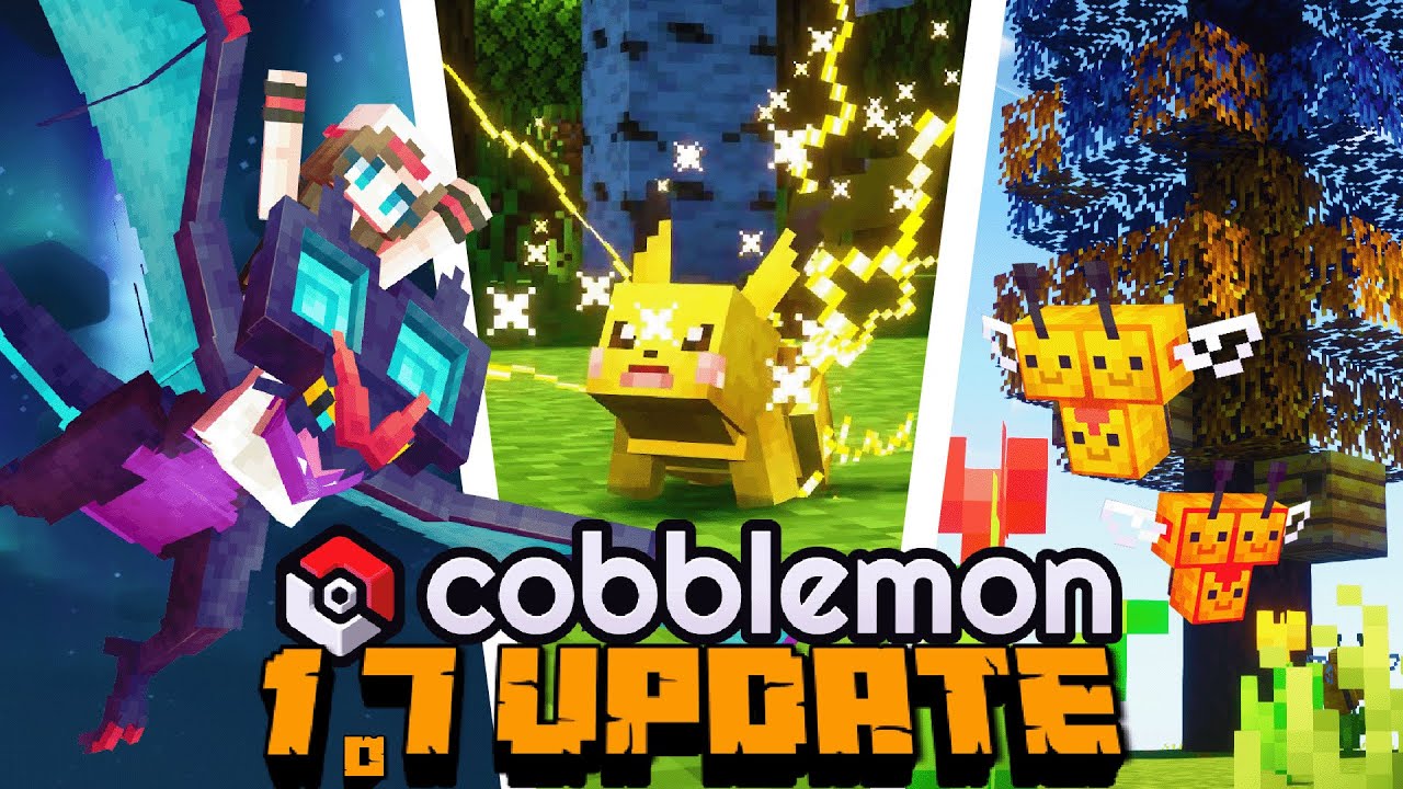 Everything NEW in the COBBLEMON 1.7 UPDATE! (130+ Pokemon, Move Animations and Ride Pokemon)