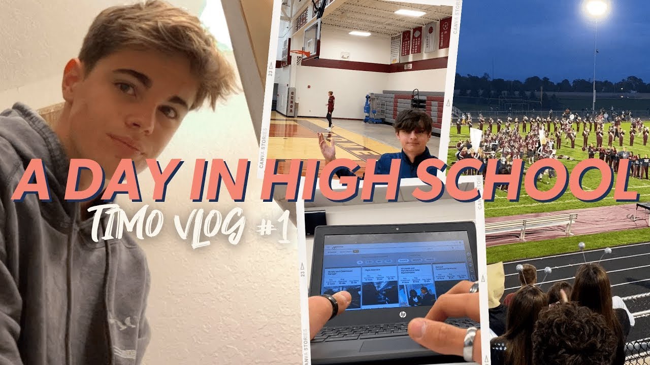 A DAY IN HIGH SCHOOL 🇺🇸  Timo Vlog #1 | Schüleraustausch USA 2021/22