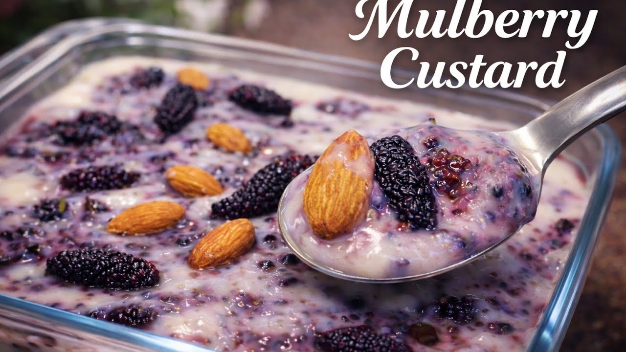 Ek Spoon Aur Pyaar Ho Jayega 😍 | Creamy Mulberry Custard Recipe | 5 Min Dessert Recipe 