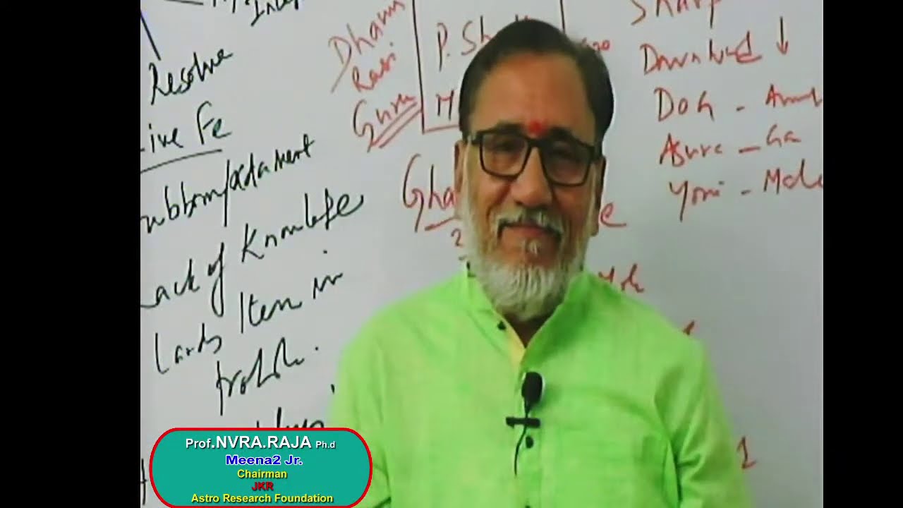 SECRETS OF MOOLA Nakshatra Revealed by Prof. NVRA Raja PhD JKR ARF