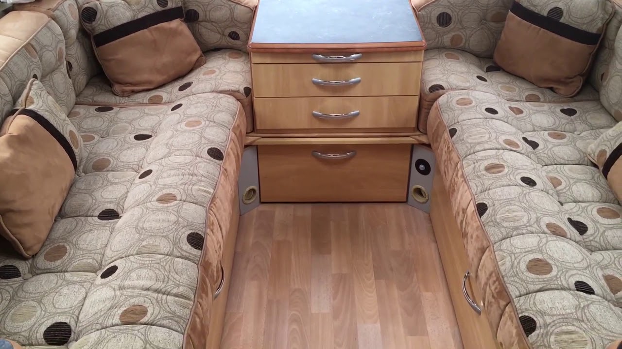 Sterling Eccles Moonstone 2008 rear Washroom 4berth touring caravan video for sale £7995 on the road