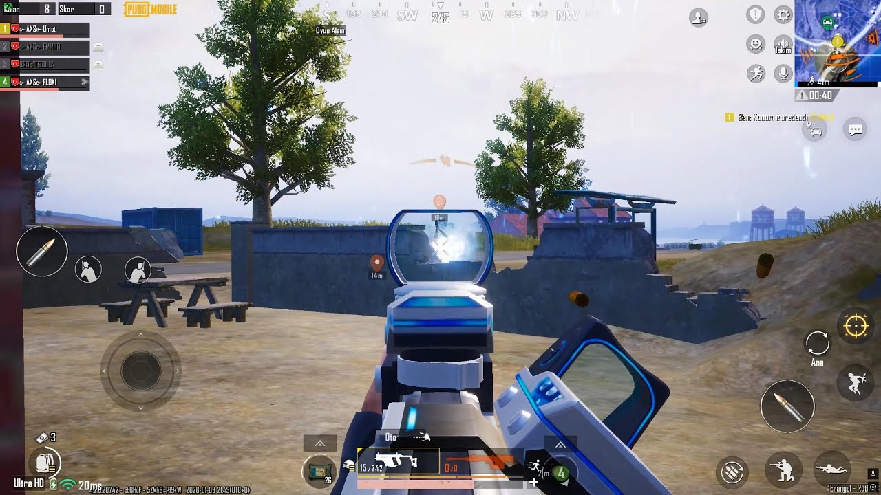 YAKIN MESAFE WECTOR MUTLU SON AMR [PUBG MOBİLE] [ULTRA HD] [120 FPS]