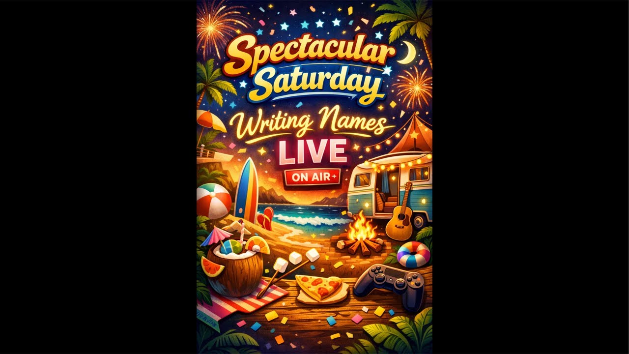 Spectacular Saturday Writing Names Live!