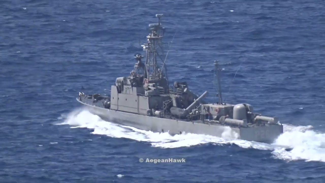 Hellenic Navy Combattante IIIb class HS Degiannis P26 during deployment in Kastellorizo island.
