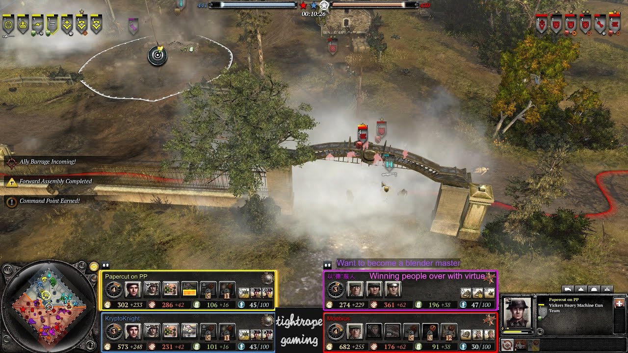 COH2 4v4 Howitzers start to pile on pressure