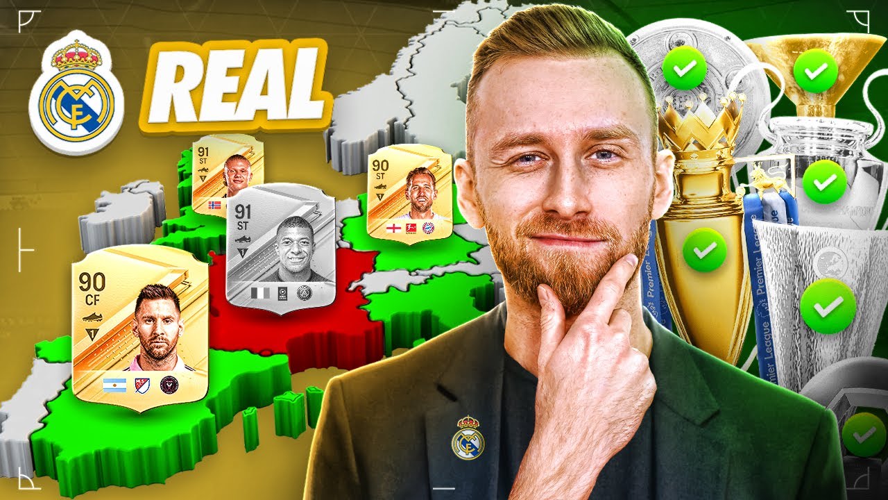 PRZEJĄŁEM REAL MADRYT, BY WYGRAĆ WSZYSTKIE NAJLEPSZE LIGI W FC 24!