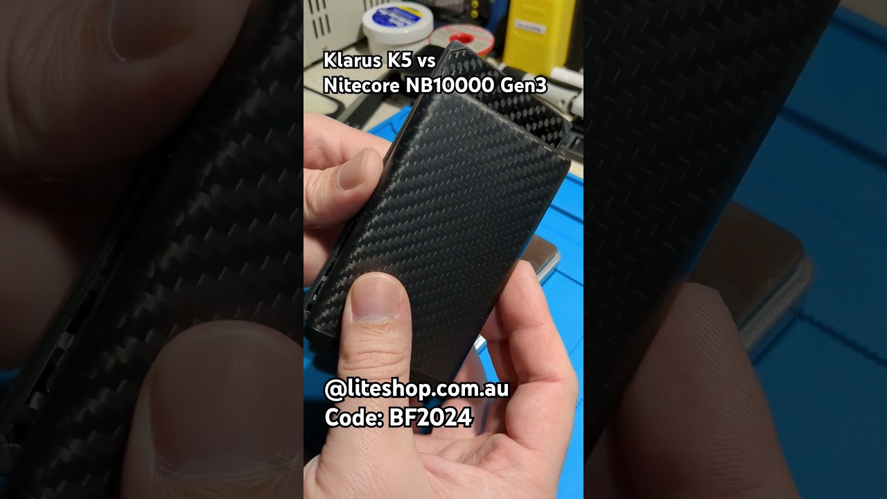 Klarus K5 vs Nitecore NB10000 Gen3 #ultralight #powerbank #klarus #nitecore