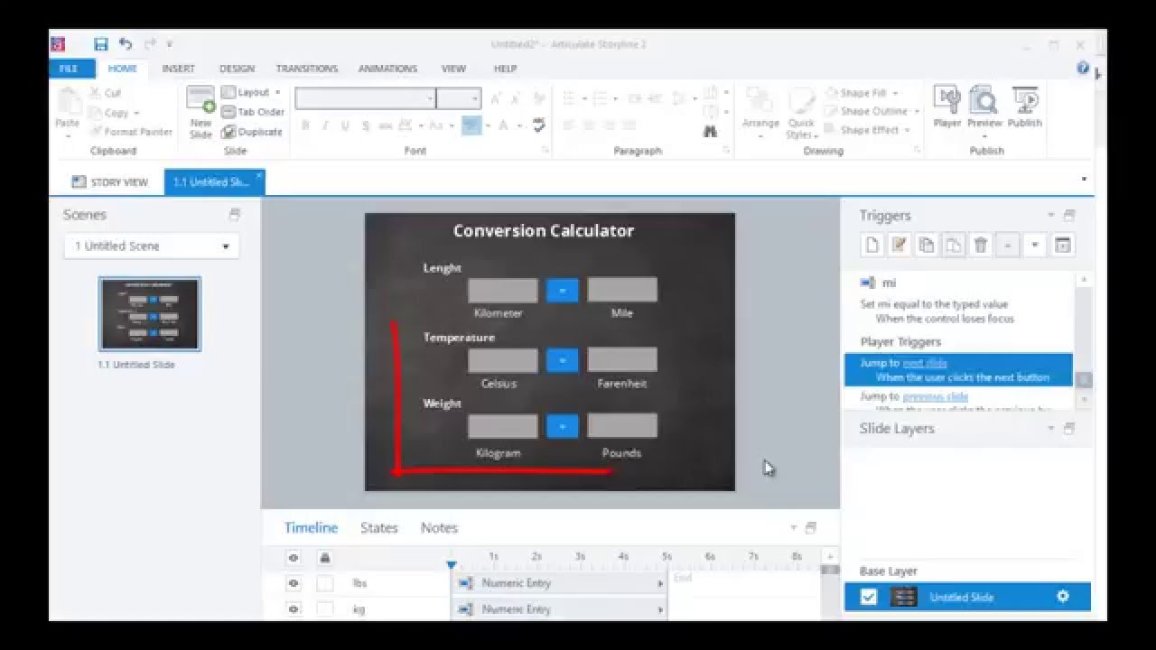 Articulate Storyline 2 Variables