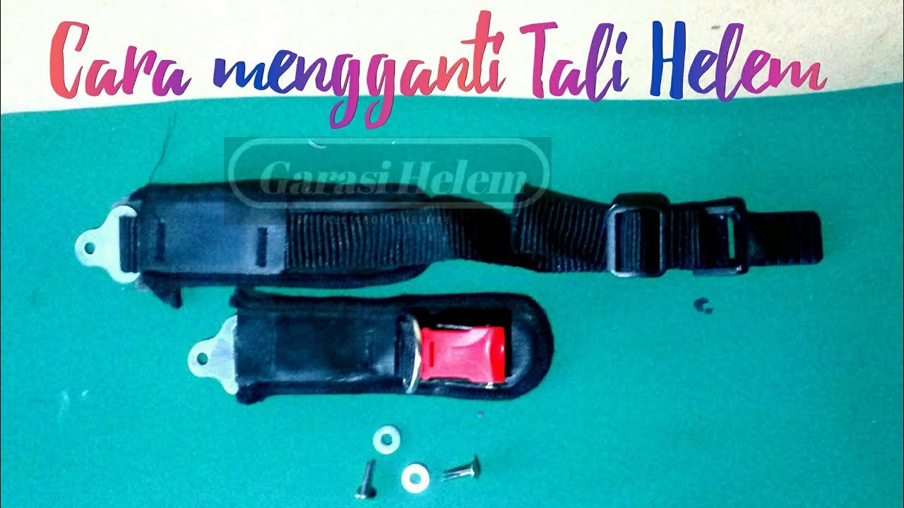 how to replace the helmet strap cara ganti tali helm