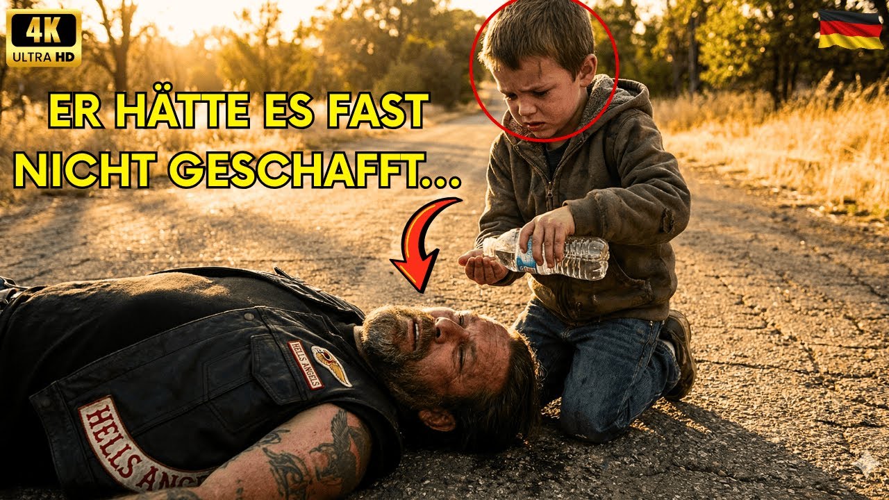 Kleiner Junge rettet Hells Angel – „Er überlebte kaum…“ Minuten später kamen 97 Biker.