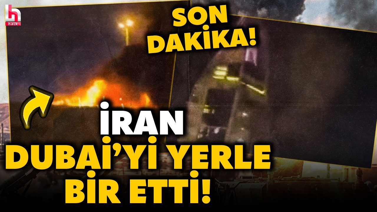 SON DAKİKA! İRAN İHA'LARLA YİNE DUBAİ'Yİ VURDU! Sokaklar alevler içerisinde kaldı! İşte o anlar...