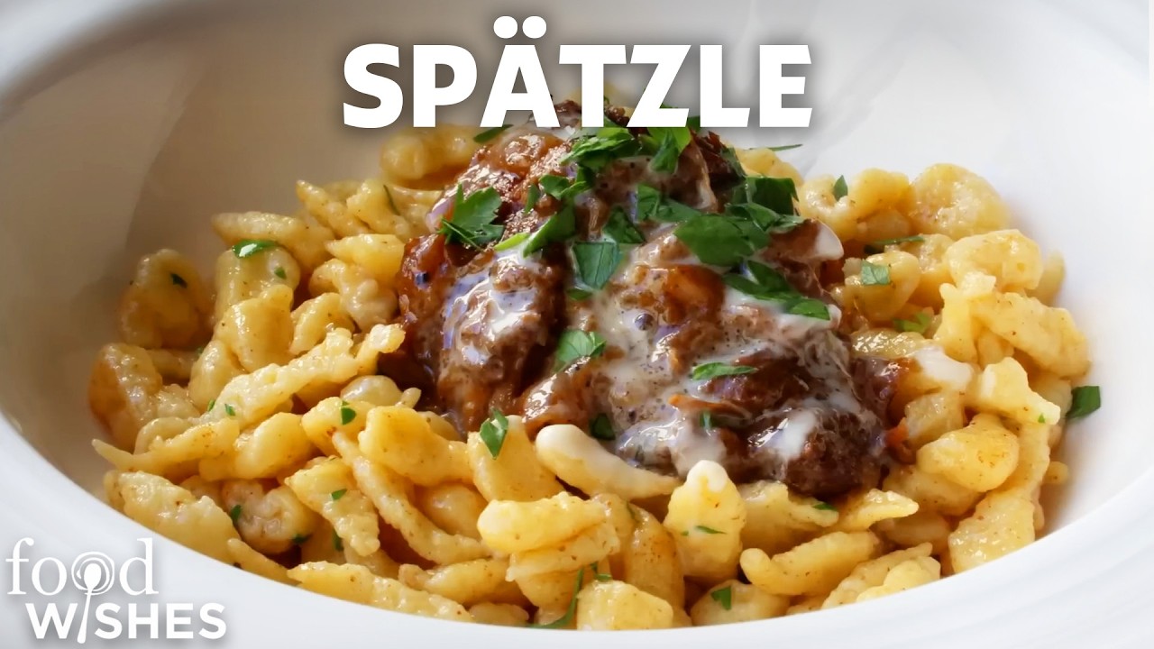 Spätzle Recipe - How to Make Spätzle or Spaetzle (Tiny German Dumplings)