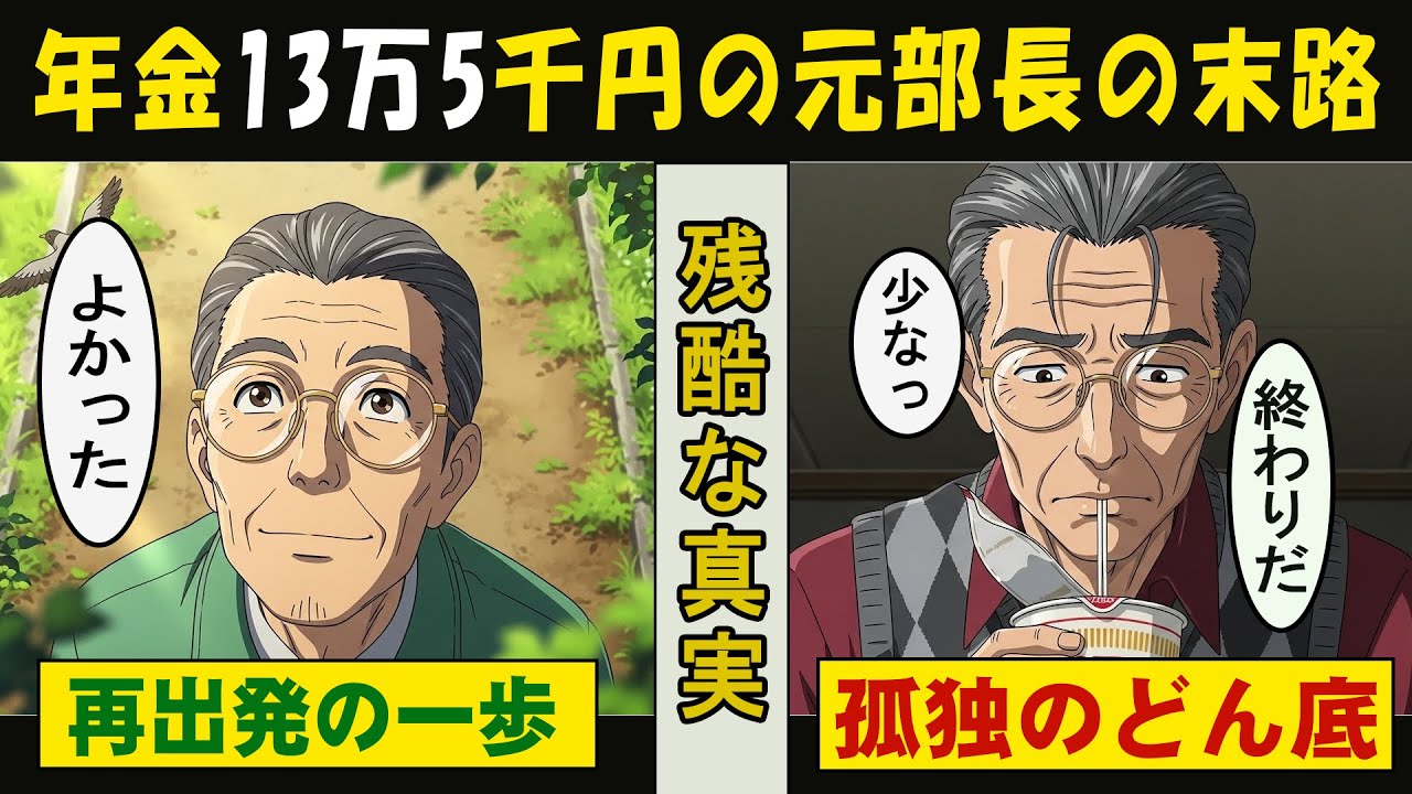 【漫画】元部長の年金が「13万5千円」だった理由…本人すら知らなかった“残酷な真実”