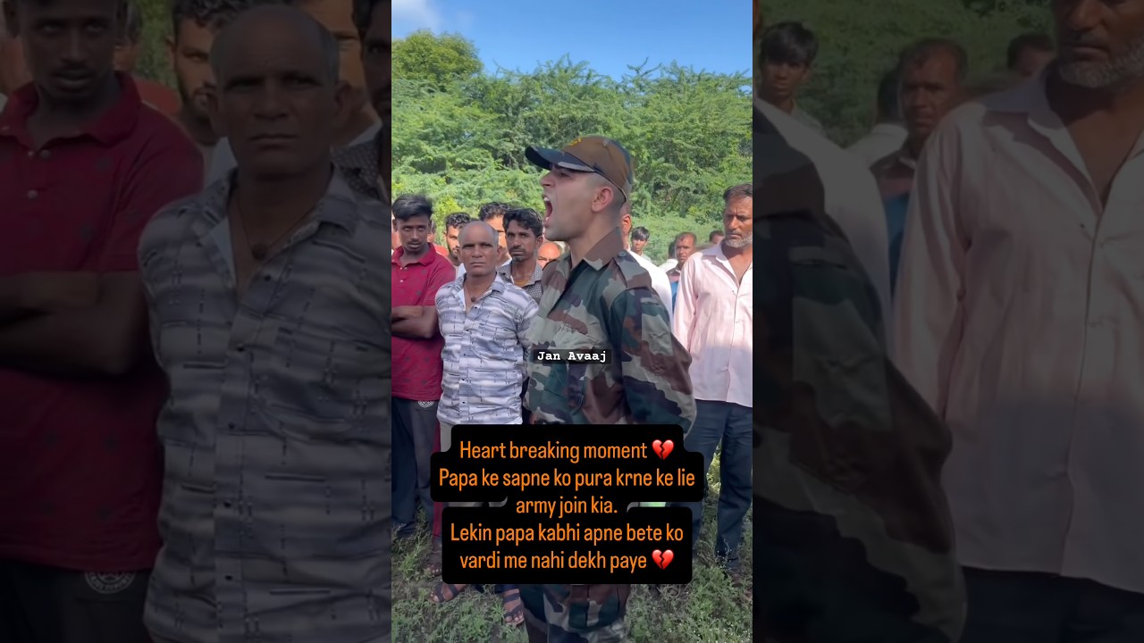 Father died before watching his son in Army dress #army