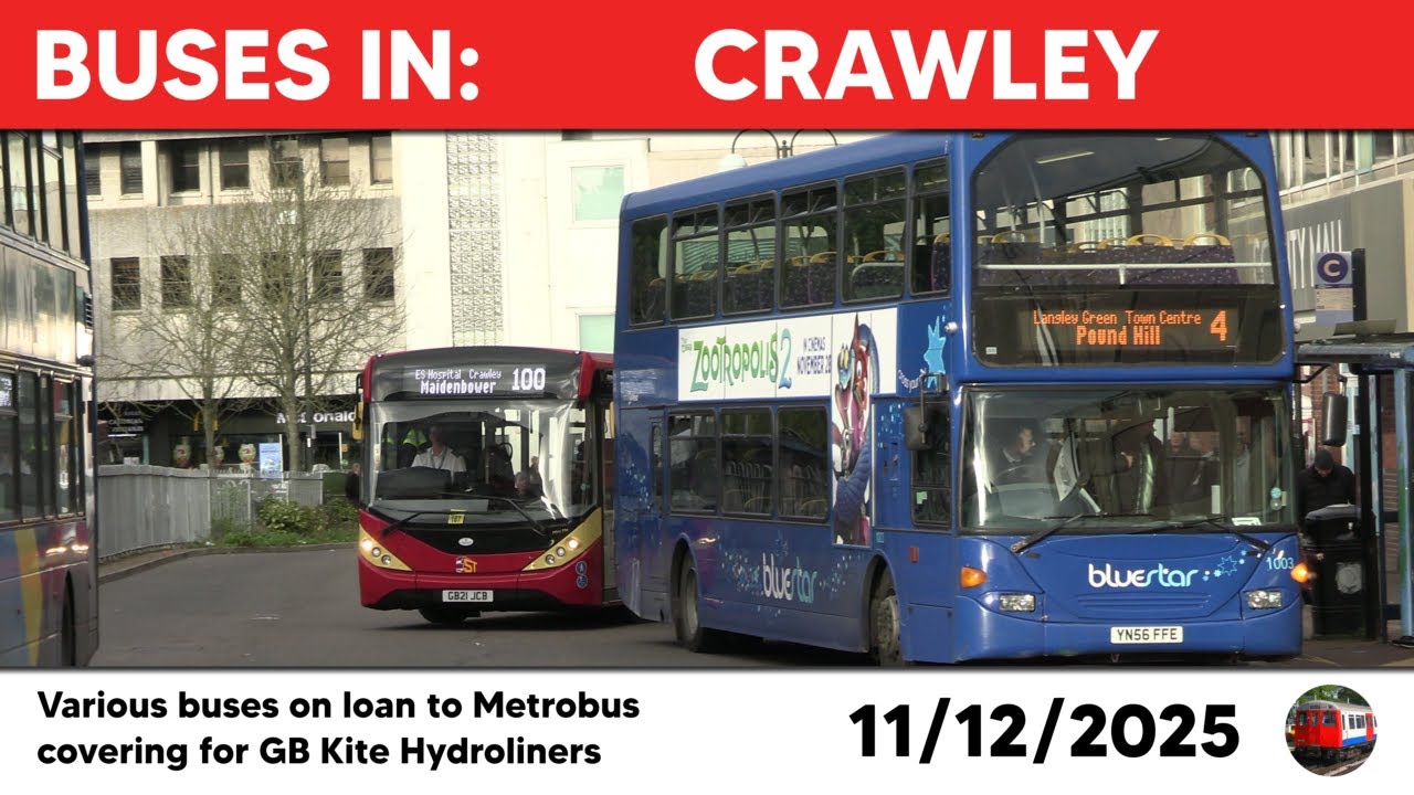 Buses in Crawley 11/12/2025