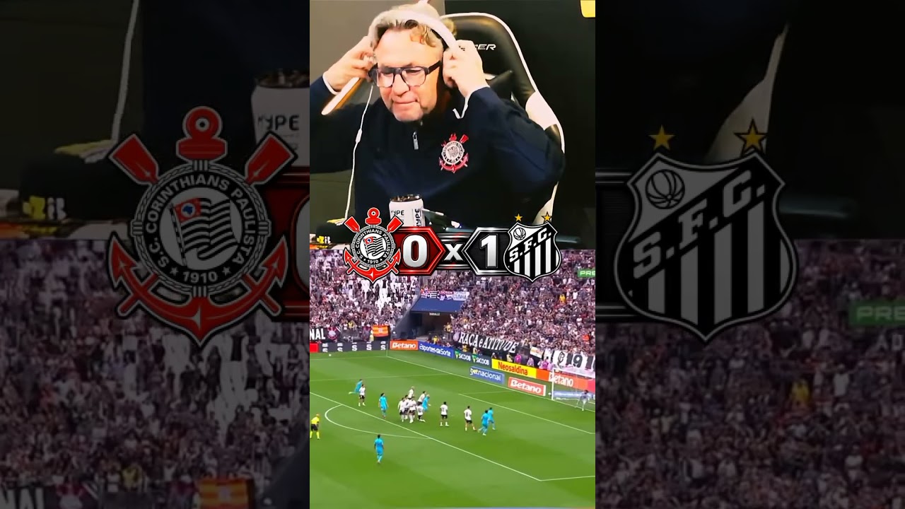 #Rea&ccedil;&atilde;o#de#Craque#Neto ao Gol do Santos Hoje - Corinthianas#Neymar#engoliu#Corinthians