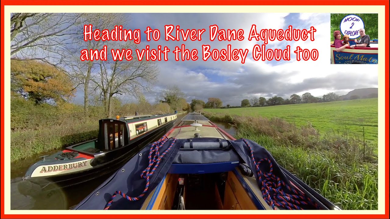 129. Cruising Buglawton to River Dane Aqueduct on the Macclesfield Canal & visiting Bosley Cloud
