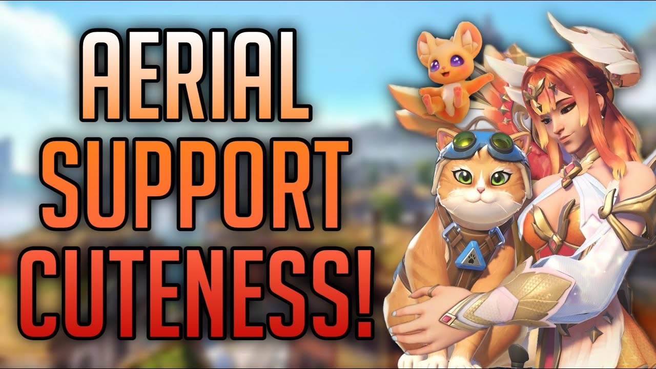 Aerial Support CUTENESS!: Mercy Gameplay - Overwatch