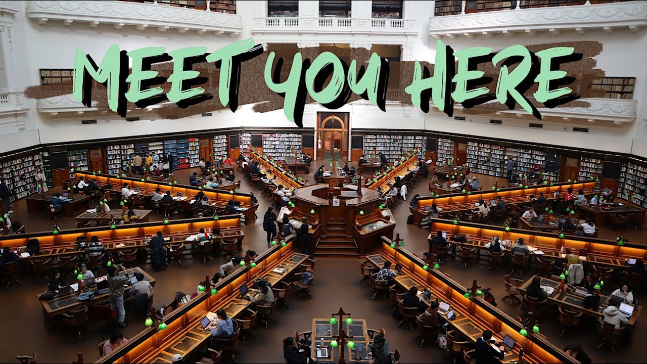 1.5 HOUR STUDY WITH ME | Ambient library noise + inspiring high ceilings