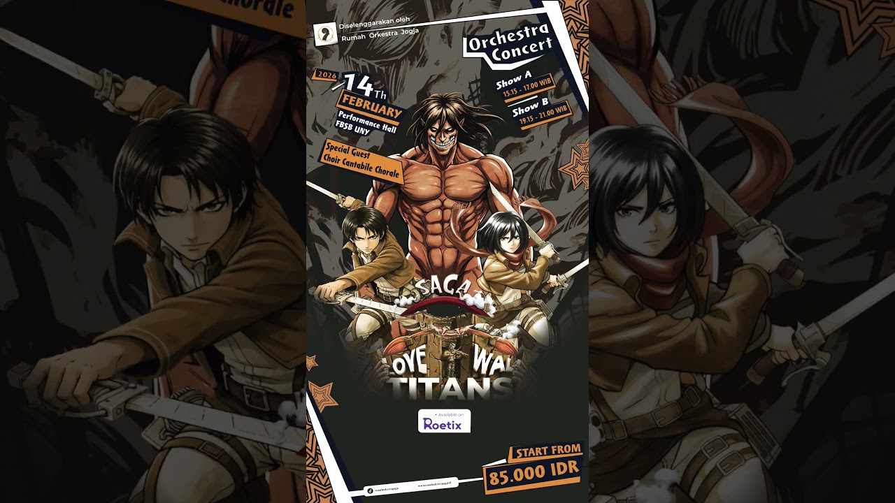 Attack On Titan Ost Live on Orchestra First Time only in Jogyakarta Indonesia