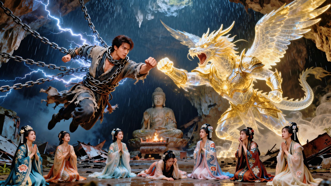 3000 years sealed,he trains with the Dragon God daily!Once free,he’s unrivaled in the world!#movie