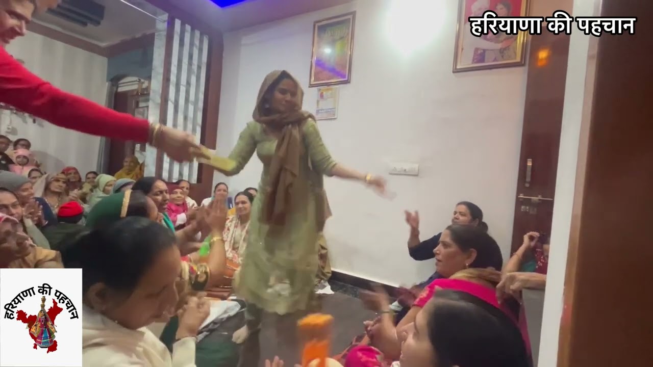 छोरी ने नाच के कति तोड़ कर दिया।हरियाणा की पहचान 💃🏻💃🏻🔥💕