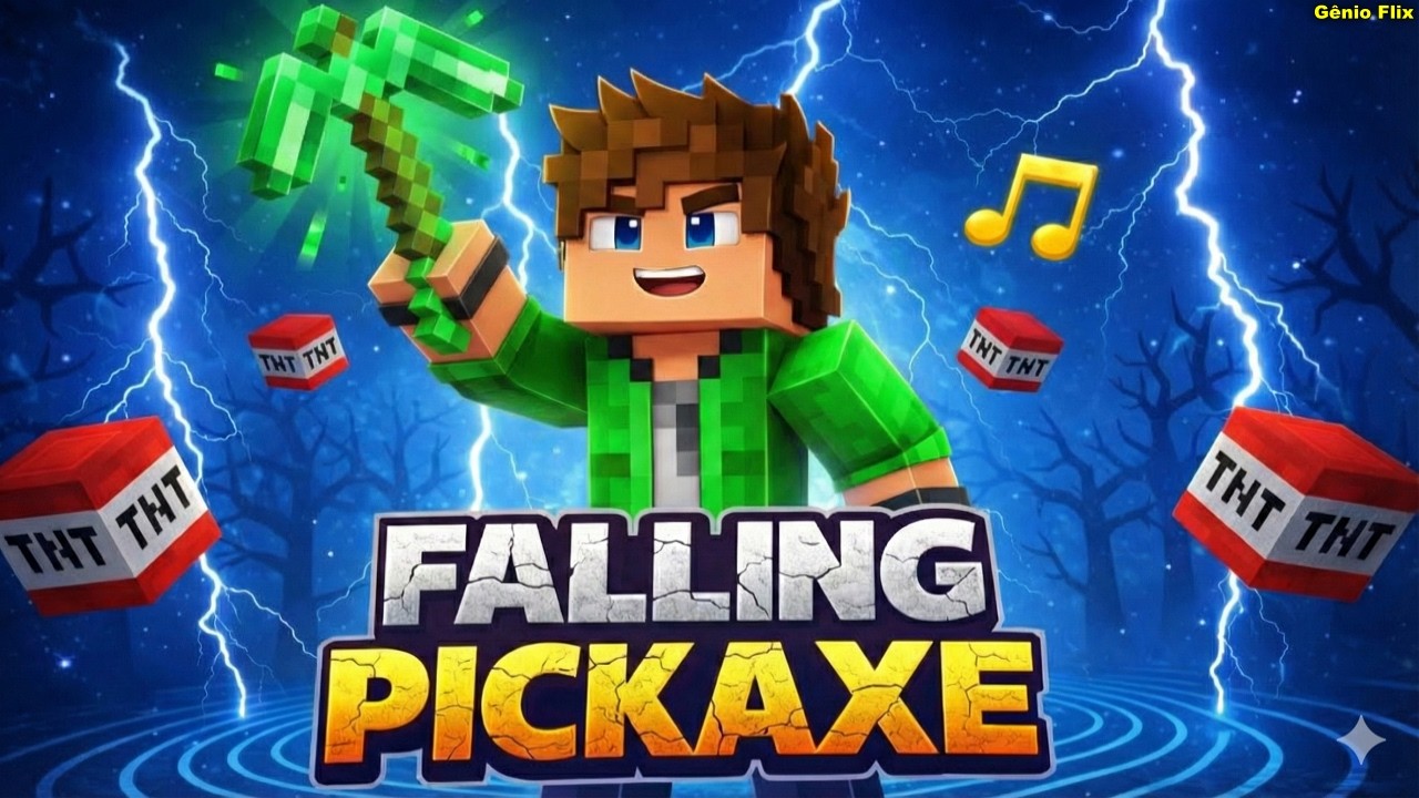 🔴 Minecraft: FALLING PICKAXE Challenge! 💣 #shorts