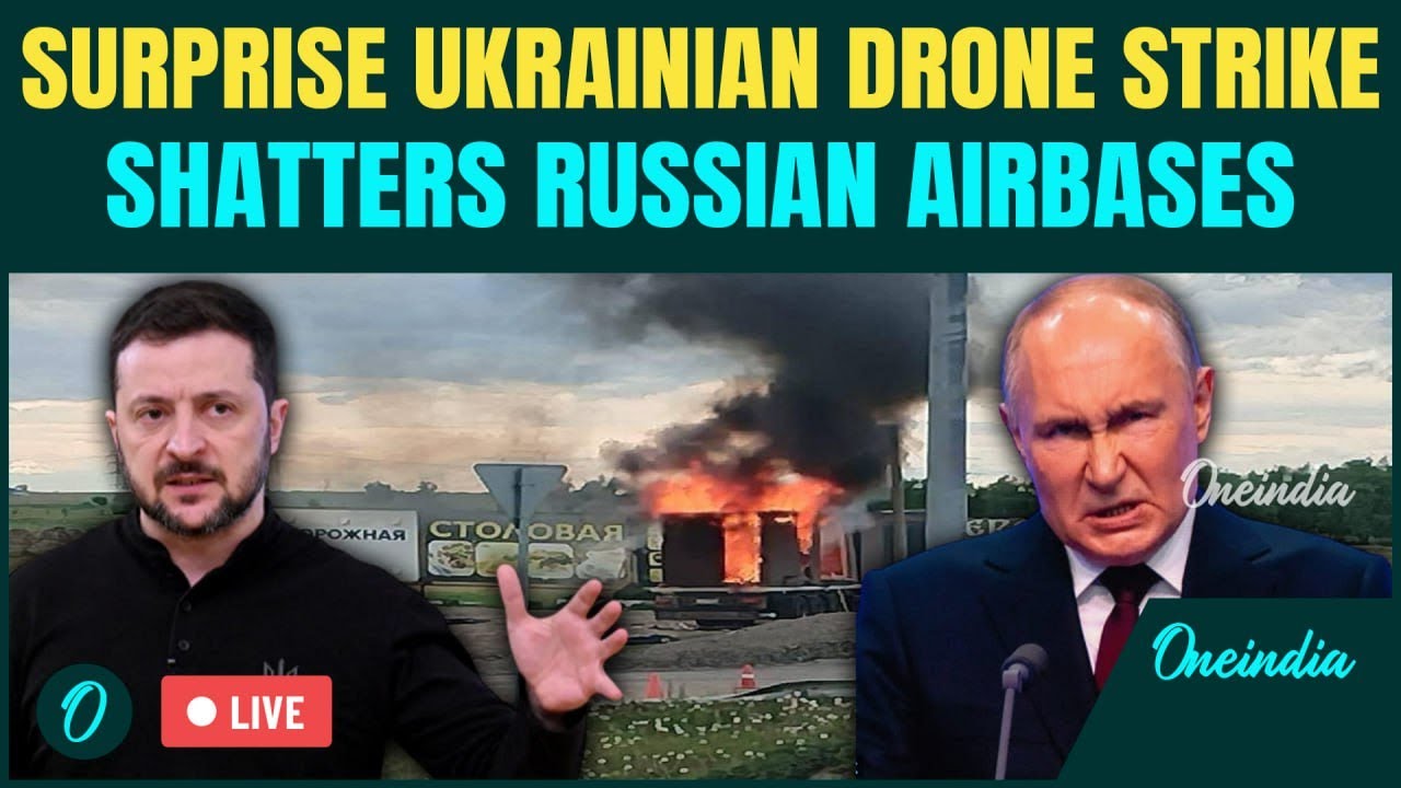 Russia-Ukraine LIVE: Zelensky's Army Destroys 40+ Russian Warplanes in Deep Siberian Drone Strike