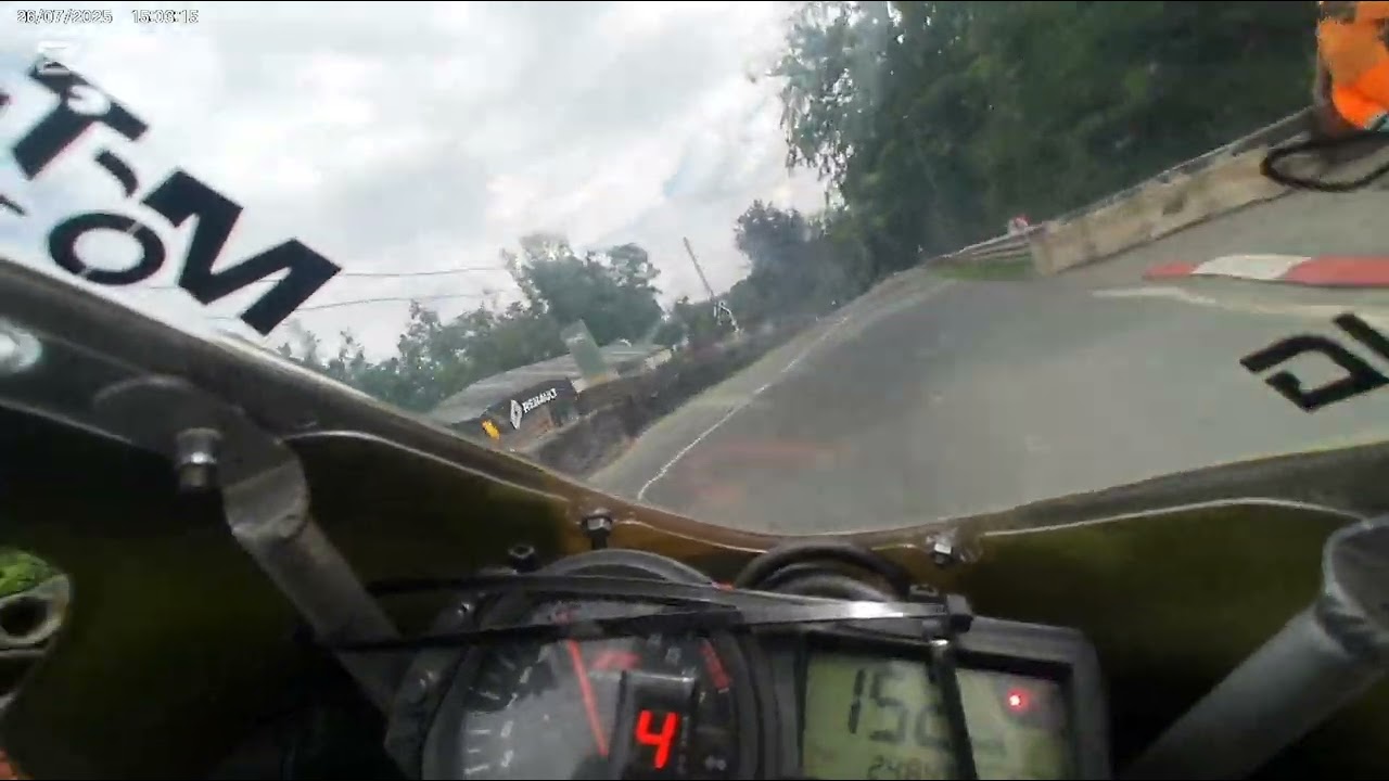 Qualif 2 open trophy 2025 Chimay youngtimer supersport 2000 Suzuki GSXR 600 2004 1.57.2