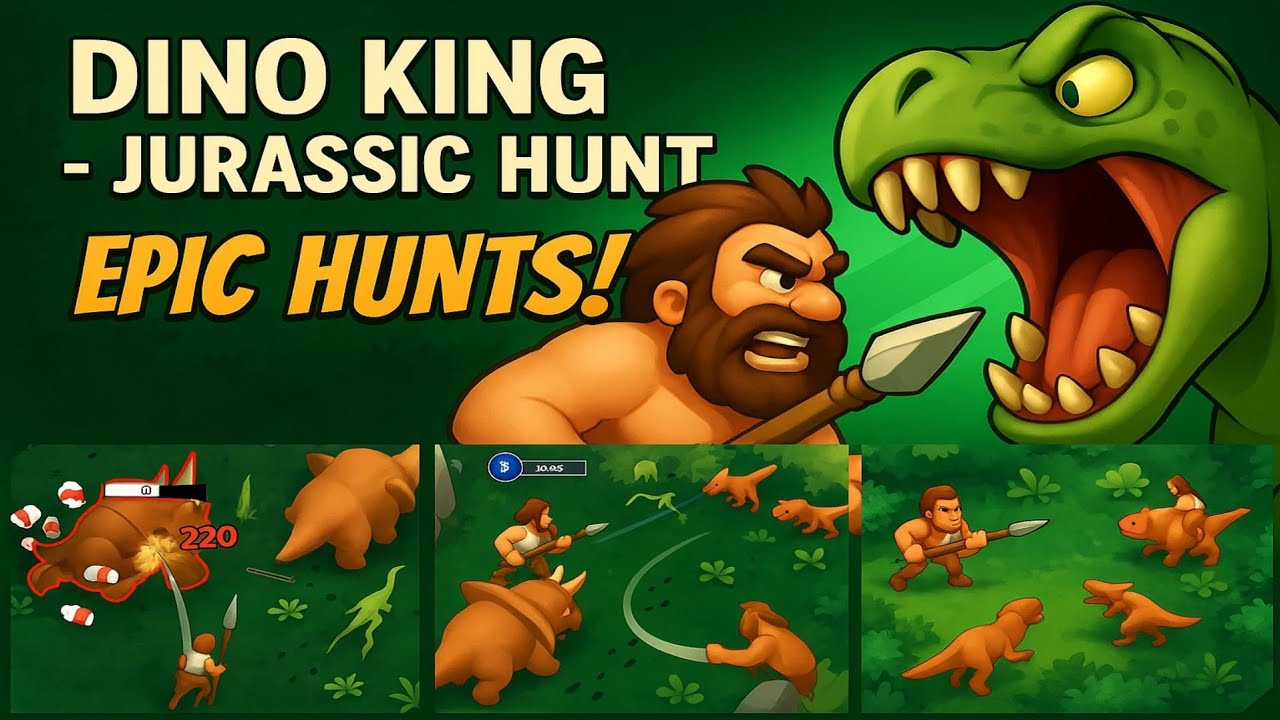 Dino King: Jurassic Hunt 🦖🔥 | Epic Dinosaur Battles & Hunting Gameplay (Android)