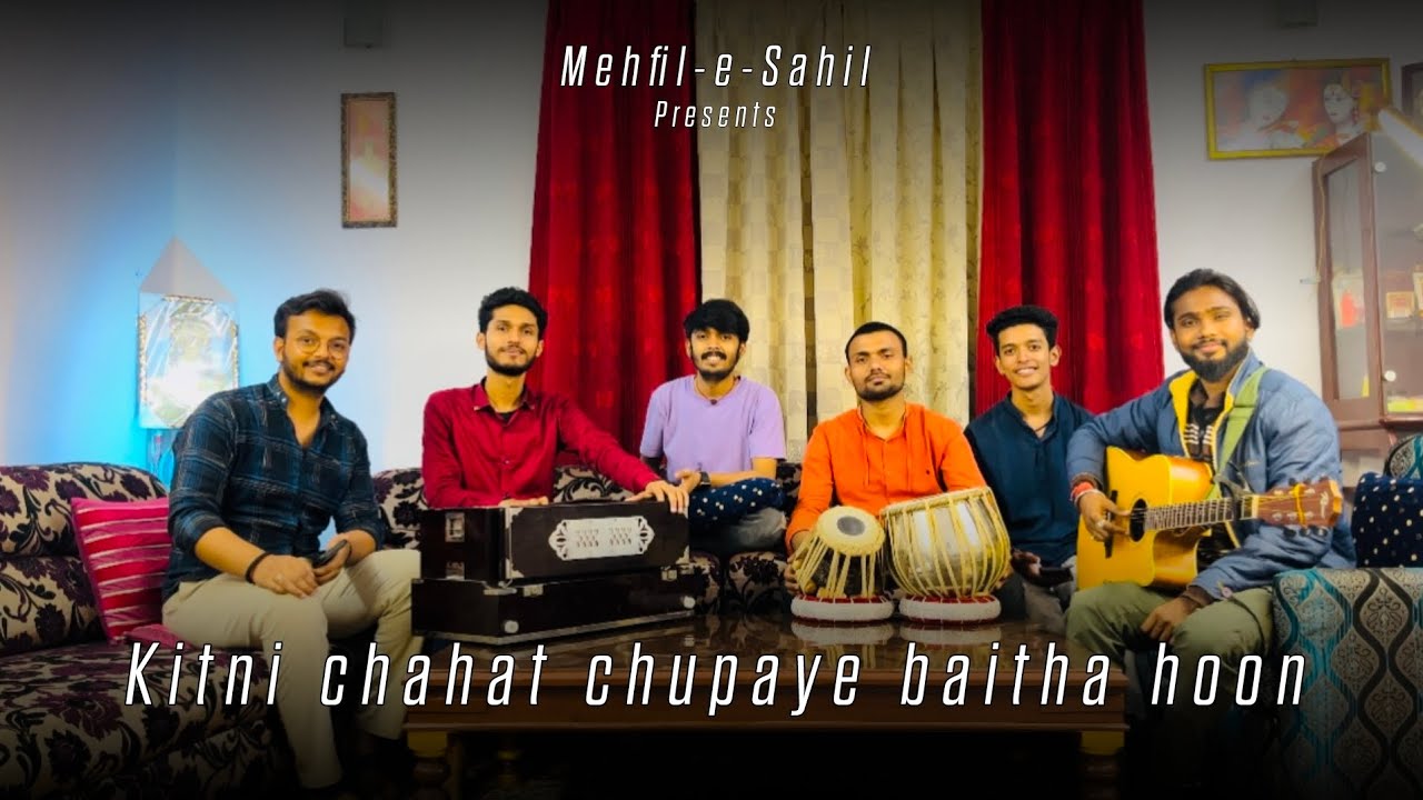 Kitni Chahat Chupaye Baitha Hoon | #Live Cover | 90's Romantic Song @Mehfil-E-Sahil