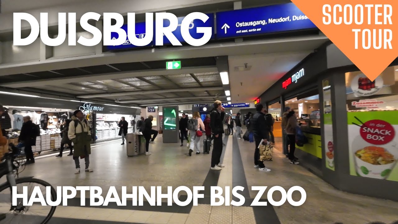 Duisburg -  Hauptbahnhof bis Zoo | Scooter Tour | April 2024