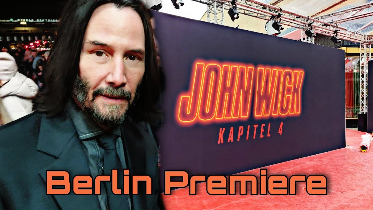 John Wick Chapter 4 Premiere Berlin Keanu Reeves & Chad Stahelski [Kapitel Zoo Palast Autograph]