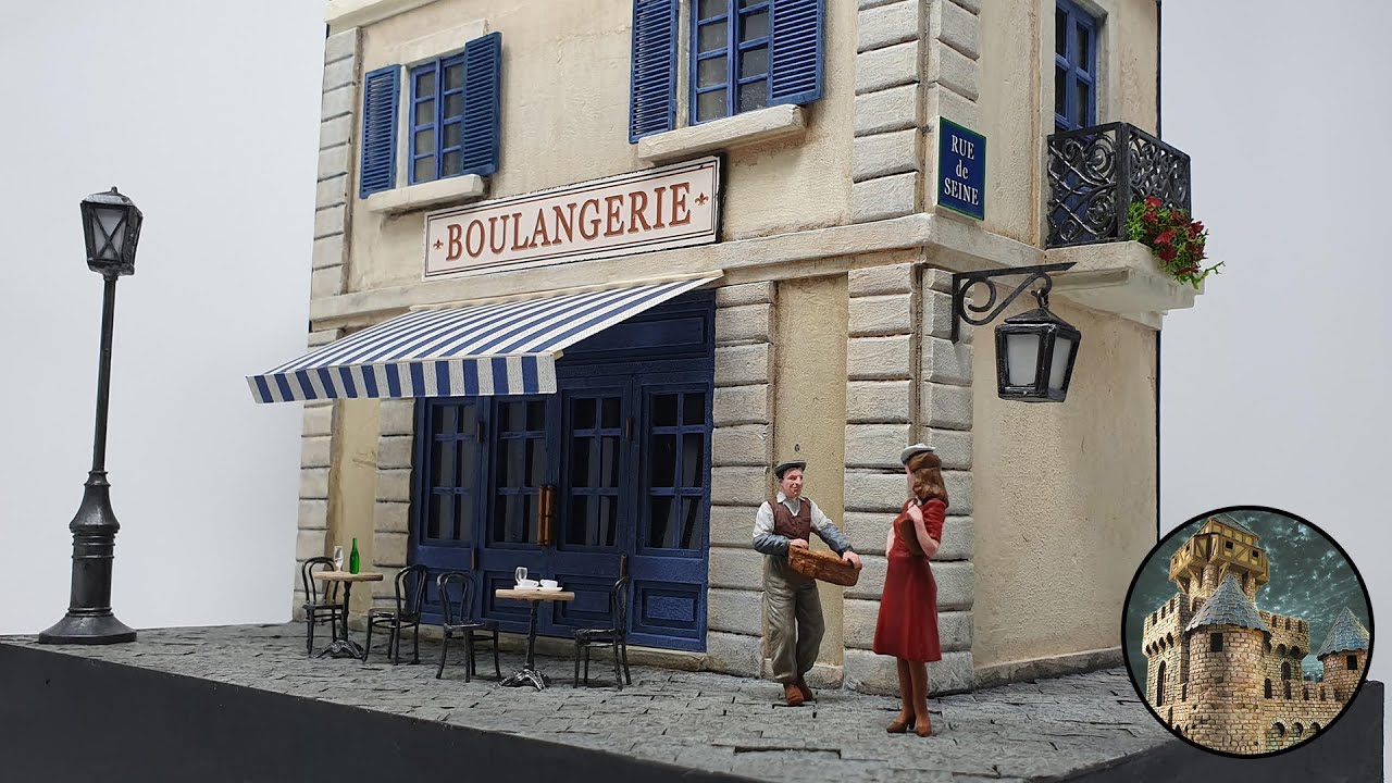 Boulangerie DIORAMA 1:35 Scale - Finale/Full video - DIY